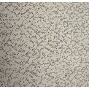 Half Yard x 44" Brown Cotton Fabric with Subtle Branch Pattern